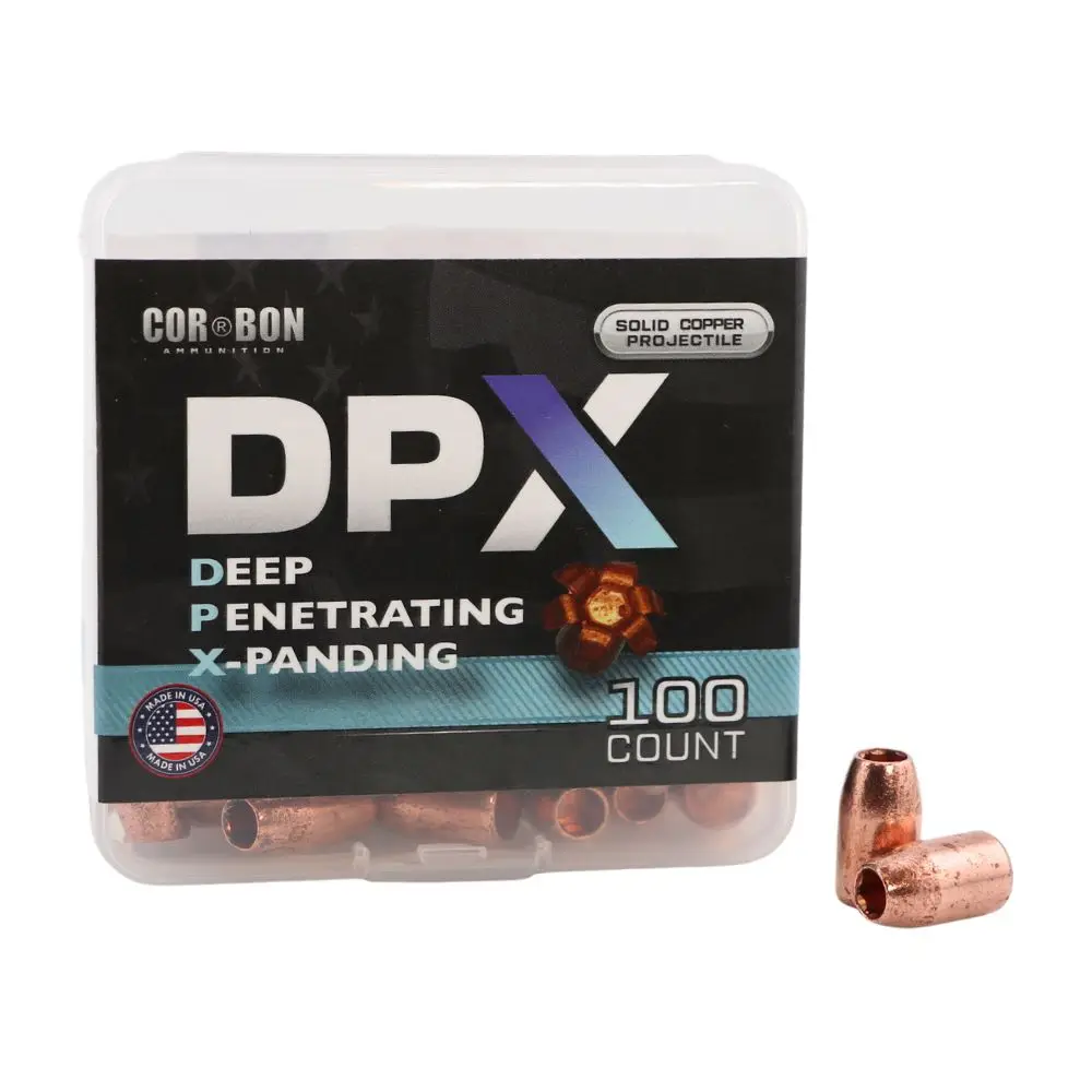 10mm 155gr DPX Projectile Box + 2 Rounds