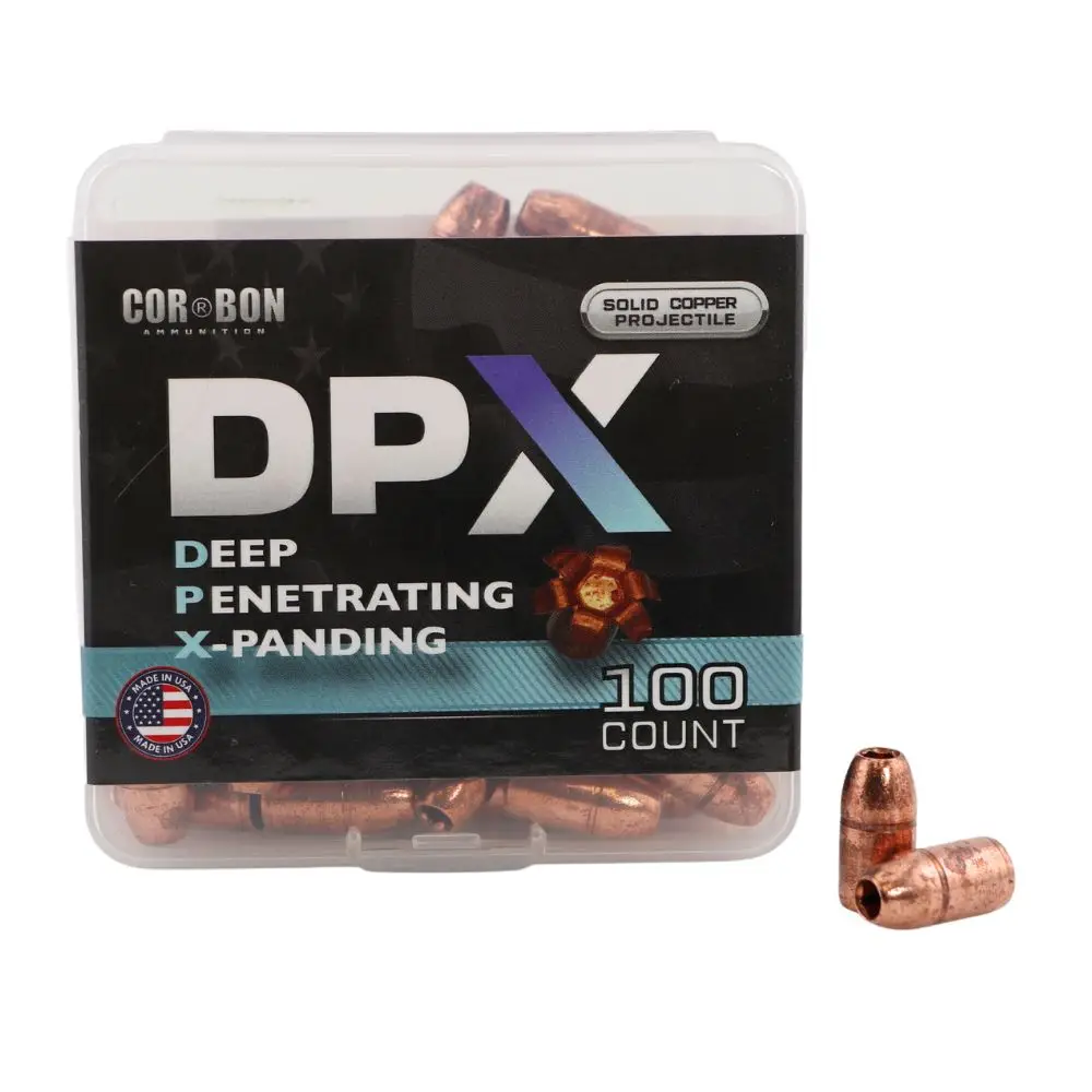 357 Mag 125gr DPX Projectile Box + 2 Rounds