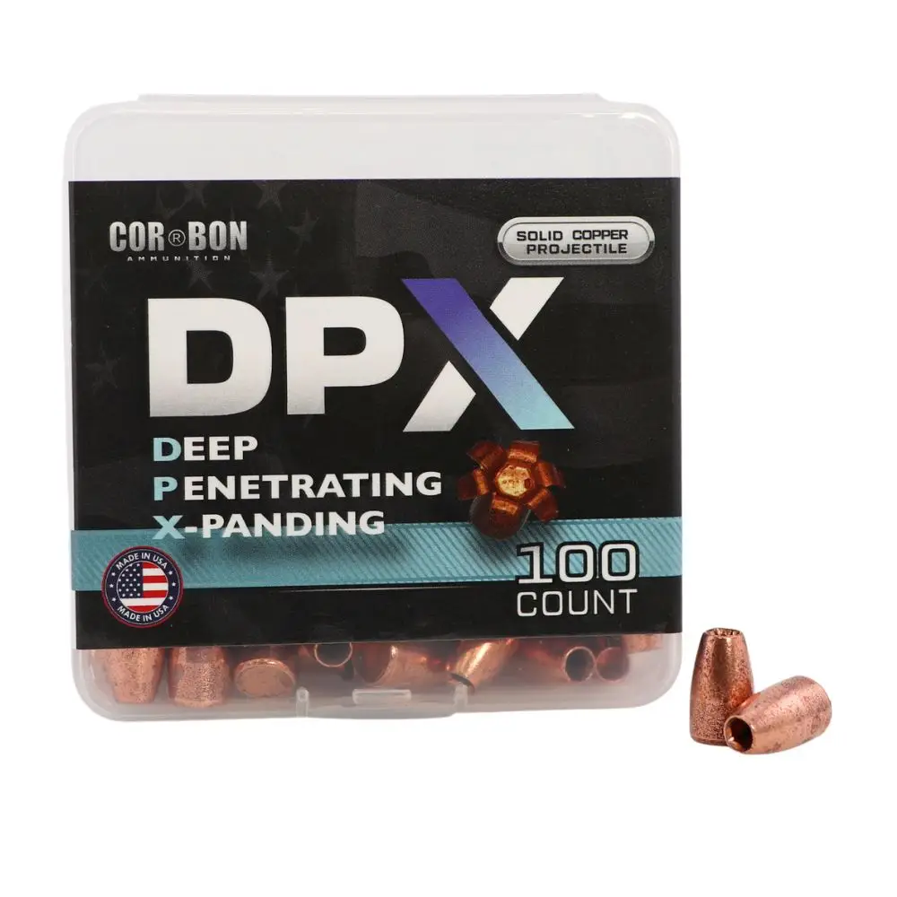 9mm 95gr DPX Projectile Box + 2 Rounds