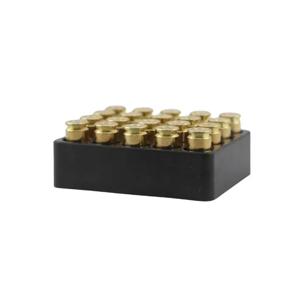 Black rectangular base topped with gold LEGO-like studs arranged in a grid.